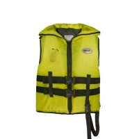 LIFE JACKET WITH STRAPS FOR SIZE ADJUSTMENT SUITABLE UPTO 3.2 FT CHEST YELLOW CHINA